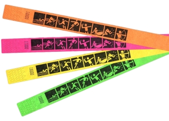 Tystar mit Standarddesign SPORT - Neonpink  (Aufdruck Schwarz) | 100er Pack