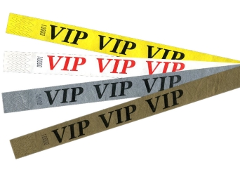 Tystar mit Standarddesign VIP - Gold  (Aufdruck Schwarz) | 100er Pack