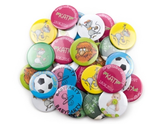 Buttons mit individuellem Design 