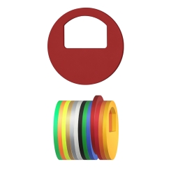 Garderobenmarken - OHNE Nummerierung Dunkelrot