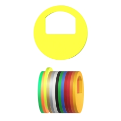 Garderobenmarken - OHNE Nummerierung Neongelb