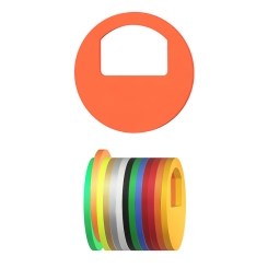 Garderobenmarken - OHNE Nummerierung Neonorange