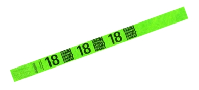 Tystar mit Standarddesign 18 - Hellgrün (Aufdruck in Schwarz) | 10er Pack