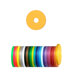 Wertchip Ø 23,3 mm / Einkaufswagenchip mit Loch Gelb