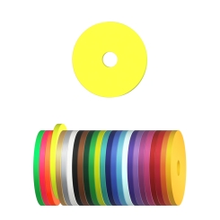 Wertchip Ø 29 mm mit 6 mm zentralem Loch Neongelb