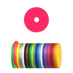 Wertchip Ø 29 mm mit 6 mm zentralem Loch Neonpink