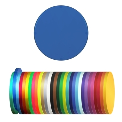 Wertchip Ø 38 mm Transparent-Blau