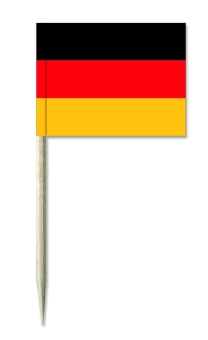 Party-/Portionsfähnchen mit Länderfahnen Deutschland
