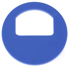 Cloakroom tokens - WITH numbering blue