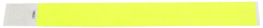 Tystar 1-inch - unprinted neon yellow | box of 100