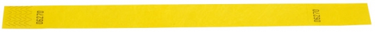Tystar mit Abriss - ohne Aufdruck - Auslaufartikel Gelb | 100er Pack