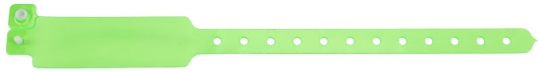 Vinyl wristband - unprinted green