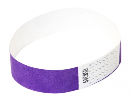 Tyvek®-VIP-Band - unprinted purple | box of 10