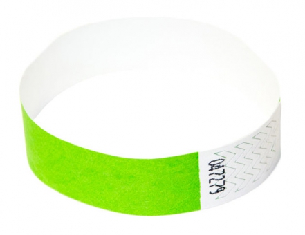 Tyvek®-VIP-Band - unprinted neon green | box of 10