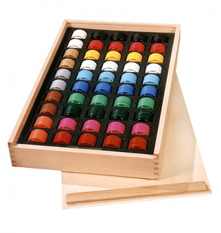 Wooden box with insert for tokens for 600 pcs. Ø 30 mm tokens
