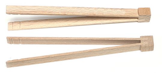 Fingerfood-Zange aus Holz 