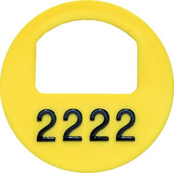 Cloakroom tokens - WITH numbering 